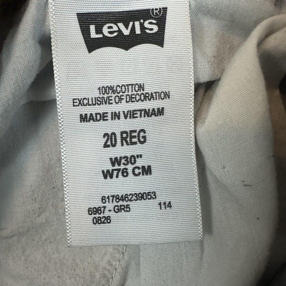 Levis Cargo Shorts Mens 30 Gray Camouflage Camo Utility Cotton Tactical Pockets - Picture 8 of 9